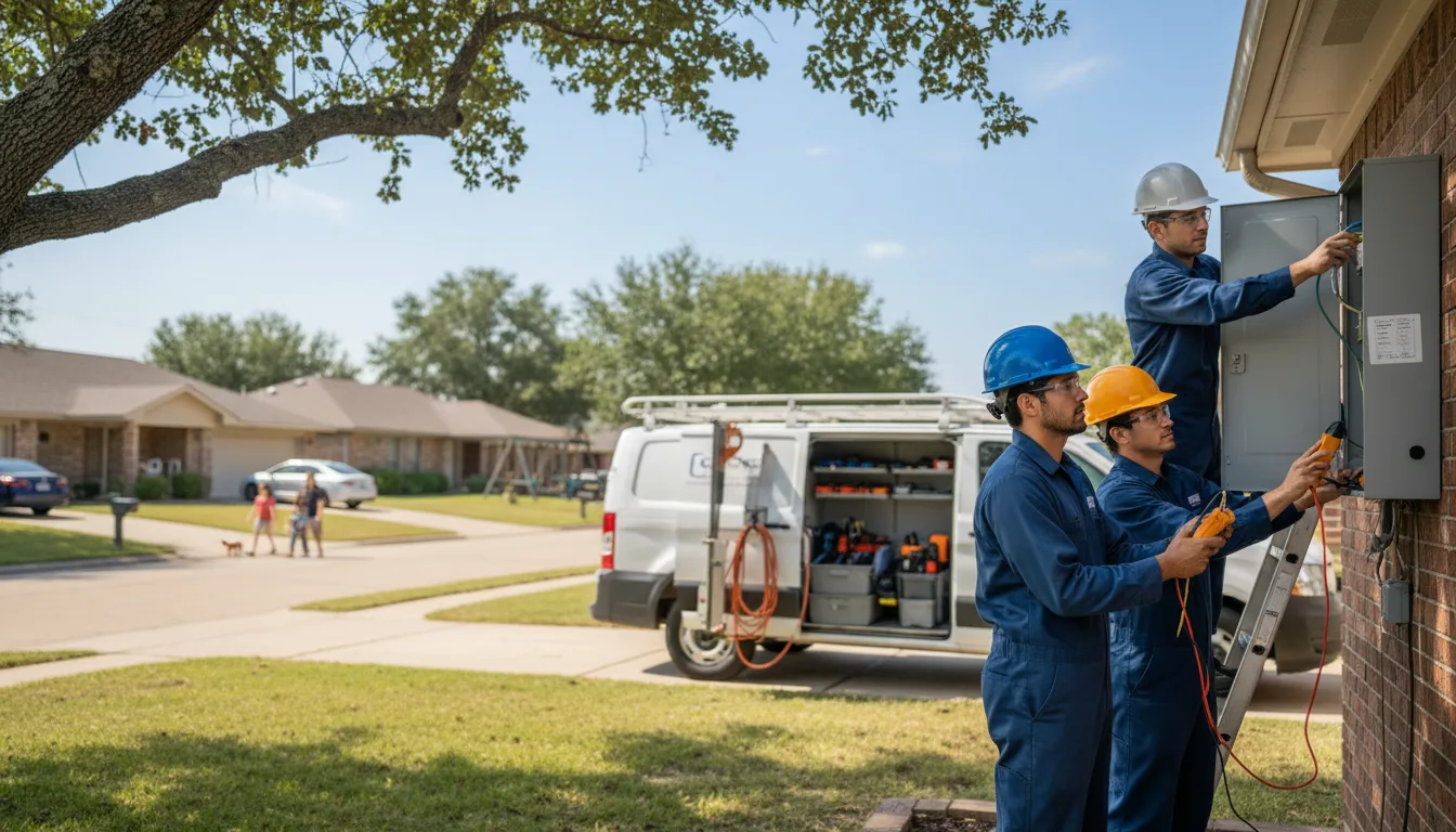 Certified electrician providing emergency electrical services in Bridge City, TX